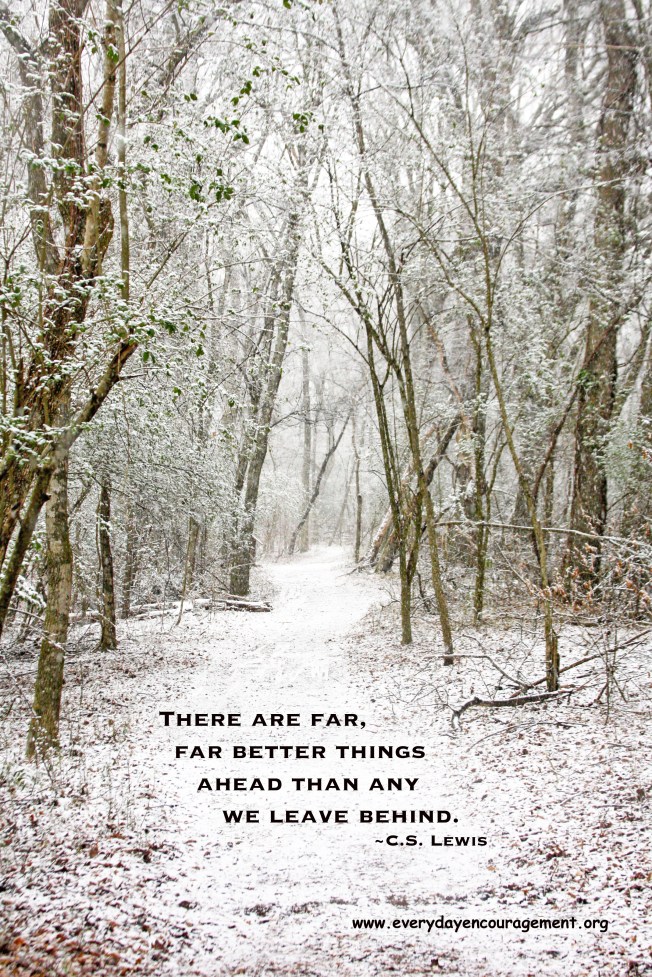 Snowy Path CS Lewis quote